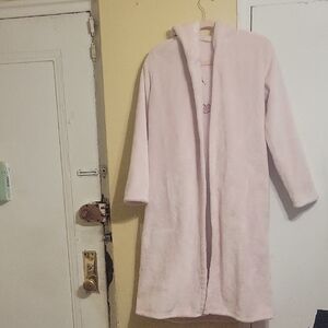 Girl's Cozy Longsleeve Pink Robe 160